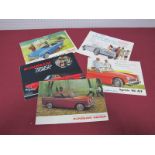 Five 1960's British Sports Car Dealer Brochures, Sunbeam Alpine, Sunbeam Tiger, Austin Healey