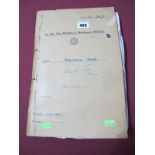 The Paper Documentation Relating to the History of a 1959 Mercedes Benz 190D, which belonged to a