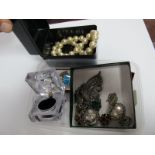 Assorted Costume Jewellery, including marcasite, "925", imitation pearls, chains, etc.