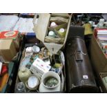 Colclough Teaware, in original carry box, other ceramics and a singer sewing machine:- One Box