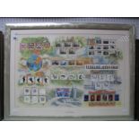 Framed Royal Mail Special Stamps 2001 Limited Edition Certified #235 of 500.