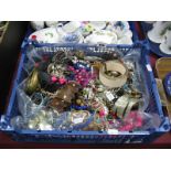 A Mixed Lot of Assorted Costume Jewellery, including beads, bangles, etc:- One Box