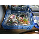 A Mixed Lot of Assorted Costume Jewellery, including beads, bangles, etc:- One Box