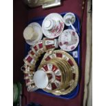 XIX Century Maroon and Gilt and Cream Teaware, of twenty-seven pieces, Grace Cook and other