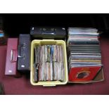 A Quantity of LP's and 45RPM's, mostly 1960's-80's including Ray Charles, Madness, Temptations,