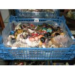 A Mixed Lot of Assorted Costume Jewellery, including beads, bangles, etc:- One Box