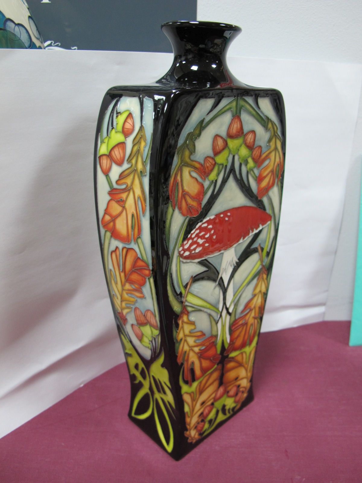 Moorcroft Pottery "Autumn Toadstool" Vase, designed by Vicky Lovatt, shape 49/12, limited edition no