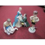 A Royal Doulton Model 'Treasure Island' HN2243, and a Royal Worcester model 'All Mine' 3519,