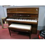 Eavestaff 1823 London Mahogany Overstrung Piano, with retailers label (McCullough Pigott Suffolk St,