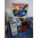 Three Boxed Marvel and DC Mini-Busts and Statue, Bowen Designs Nick Fury Agent of Shield Stealth