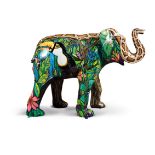 Jungle Jim, Artist: Jenny Leonard, Sponsor: Abbey Forged Products. This elephant, created by Jenny