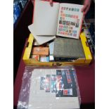 All World Philatelic Material, in albums, tins, packets and album leaves. Good mint GB machins