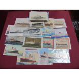 An Interesting Accumulation of Postcards with a Shipping Theme, Edwardian to late XX Century,