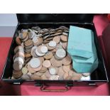 A Good Quantity of Base Metal GB Coins of Mixed Denominations; usually, but not exclusively, pre-