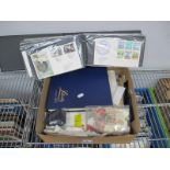 A Carton of All World Stamp Material, in albums, packets, stock cards etc. with Channel Islands F.