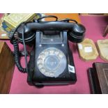 A Circa 1950's Black Bakelite GPO Telephone, model 330 L.