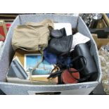 Mills Episcope, newspapers, polariod and other cameras, ZX printer, etc:- Two Boxes