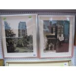 Norman Wade, Pair of Limited Edition Screen Prints of Durham, 'The Western Towers' 16/70, and 'The