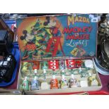 A Boxed Set of Circa 1940's Mickey Mouse Xmas Tree Lamps.
