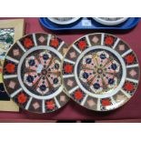 Eight Royal Crown Derby Imari Pattern Plates, pattern number 1128. All first quality. (8)