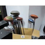 A Set of Play Worn Golf Clubs, inclding Calloway Big Bertha, Hippo, Ping, Taylor Made and Aldrich