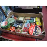 Wills, St Bruno, Gallagher's and other tins, Bakelite buckles:- One Box