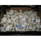 A Goss and Other Crested China, large collection to include; Arcandian, W&R, Carltonware examples