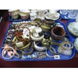 Costume Jewellery etc, ladies bangles, necklaces etc:- One Tray