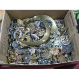 A Large Quantity of Ladies Costume Brooches etc:- One Box