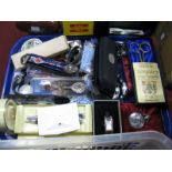 Lady's, Gents Watches, boxed scissors, pocket watches etc:- One Tray