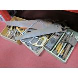 Mallets, saws, chisels, braces and other DIY tools.