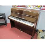 A Knight Patent Compassion Overstrung Piano, in mahogany casing, circa mid XX Century.