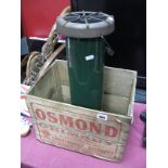 An 'Osmonds' of Grimsby Pine Box, plus a 'Belling' heater converted to a stick stand.