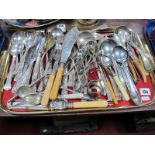 Kings Pattern Cutlery, sugar nips, other cutlery, etc:- One Tray