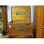 A Large 'Osmonds of Grimsby' Medicine Chest, with labels to front and inner lid.