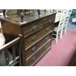 Early XX Century Chest of Drawers, with two short drawers, three long drawers, on a plinth base.