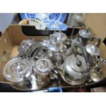 A Pinders Brothers Four Piece Electroplated Four Piece Coffee Service, an oval plated gallery