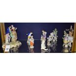Two 19th century Derby porcelain figures,