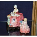 Two Royal Doulton statuettes, including Penelope, HN 1901, 20cm high, and Rose HN 1368,
