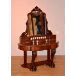 A Victorian mahogany dressing table,