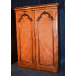 A Victorian mahogany wardrobe,