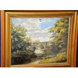 George Willock 'Fishing on River at Ayr' Signed Geo Willock, lower right,