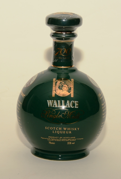 A Wallace 700 limited edition single malt scotch whisky liqueur, no 437/1000,