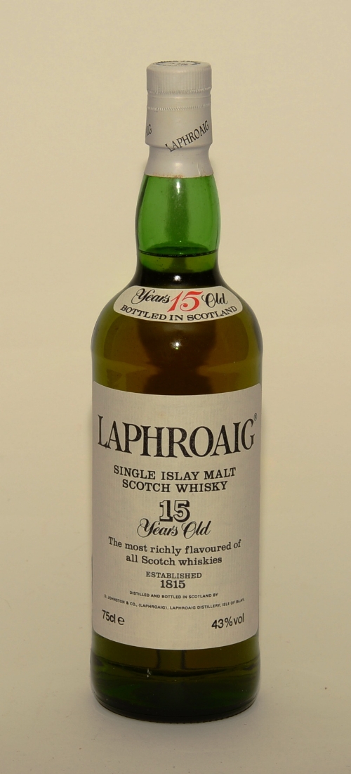 A Laphroaig 15 year old single islay malt scotch whisky, 75cl, 43% vol,