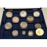 A quantity of silver proof coins, to include American 1994 one dollar coin,