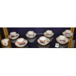 A late 18th century imari coloured porcelain tea set, circa 1790,