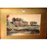 Joe R S Helsby 'Smithwood Common Surrey' Watercolour, signed 1913 lower left, 25cm x 40.