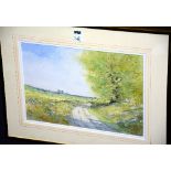 Jim Harvey 'Three country Landscape Scenes' Watercolour, signed lower right, 22.