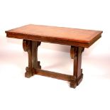 An oak centre table, circa late 19th/early 20th century,
