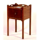 A George III mahogany nightstand/pot cupboard, circa 1770,